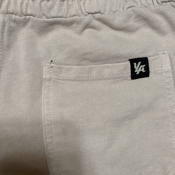 YoungLA Women's Athletic Shorts - Cream and Purple - Picture 6 of 9
